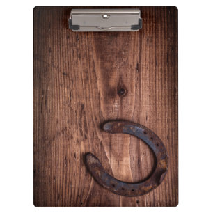 Lucky horseshoe clipboard