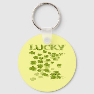 Lucky HorseShoe Shamrocks Keychain