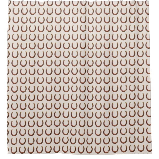 Lucky Horseshoe Shower Curtain (Front)