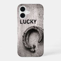 Lucky Horseshoe Vintage Western Sepia Photograph