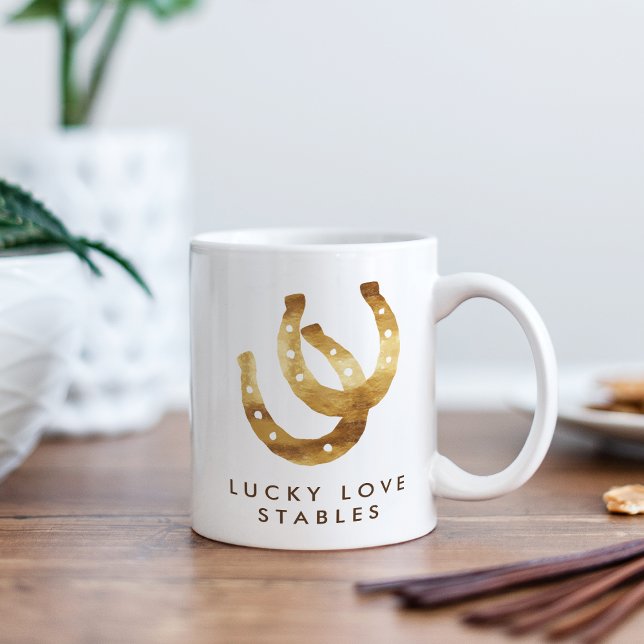 Lucky Horseshoes Customized Coffee Mug (Creator Uploaded)