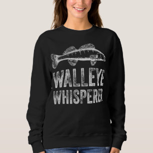 Lucky Ice Fishing Walleye Whisperer Fisherman 2 Sweatshirt