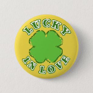 Lucky In Love 2 Inch Round Button