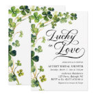 Lucky in Love Bridal Shower Green Shamrock 