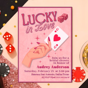 Lucky in Love Bridal Shower Invitation