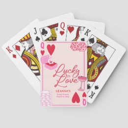 Lucky in Love, Bridal Shower, Lucky, Playing Cards