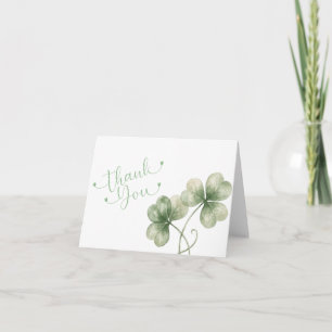 Lucky in Love Bridal Shower Thank You Card   St. P