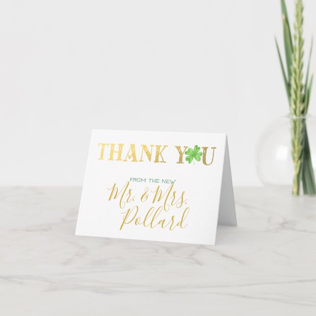 Lucky in Love | Carte de note Merci (Devant)