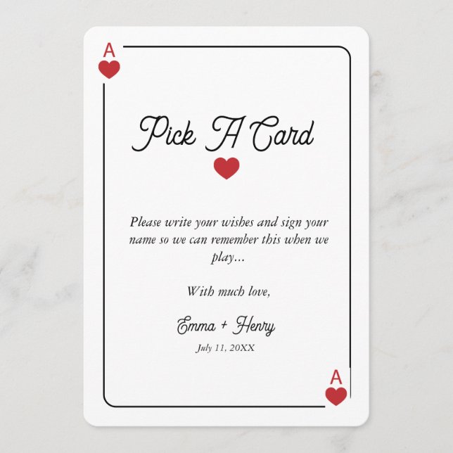 Lucky in Love Grab a Card Display card (Front)