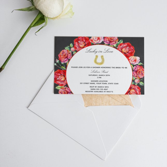 Lucky in Love Invitation à la douche nuptiale (Créateur téléchargé)