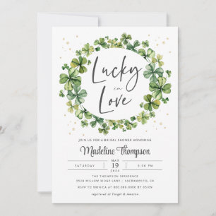 Lucky in Love Invitation à la douche nuptiale