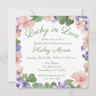 Lucky In Love Invitation à la douche nuptiale