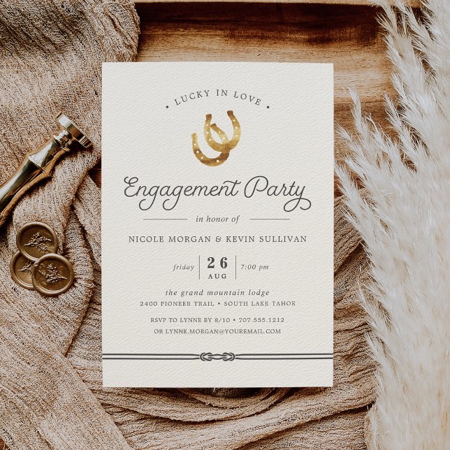 Lucky in Love | Invitation de la partie d'engageme (Créateur téléchargé)