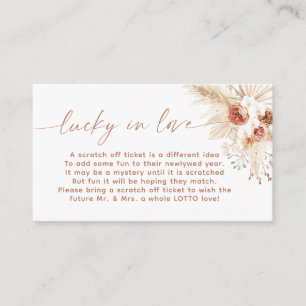 Lucky In Love, Lottery Ticket Insertion Carte