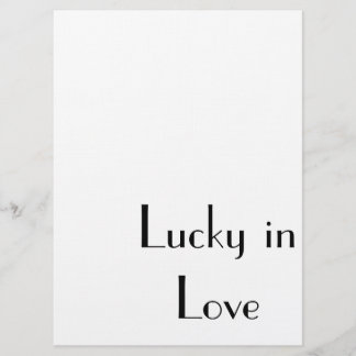 "Lucky in Love" , mariage, engager ou invitation d