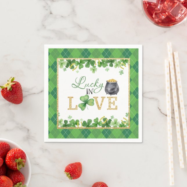 Lucky In Love Napkins (Insitu)