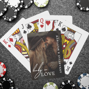 Lucky In Love Photo Playing Cards