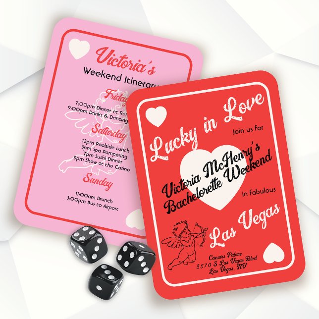 Lucky in Love Playing Card Bachelorette Weekend (Creator Uploaded)