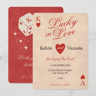 Lucky in Love Playing Card Wedding