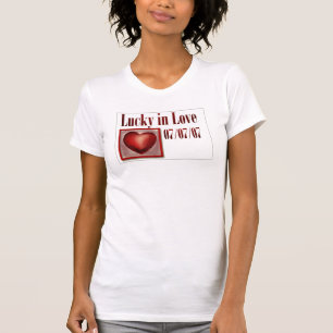 Lucky in Love shirt for the 777 wedding