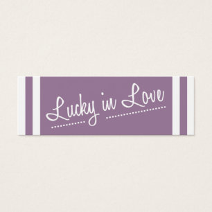 Lucky in Love Small Tag - Lilac