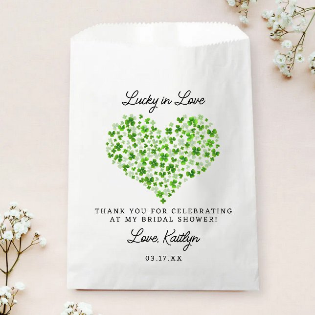 Lucky In Love St. Patrick's Day Bridal Shower Favour Bag (Creator Uploaded)