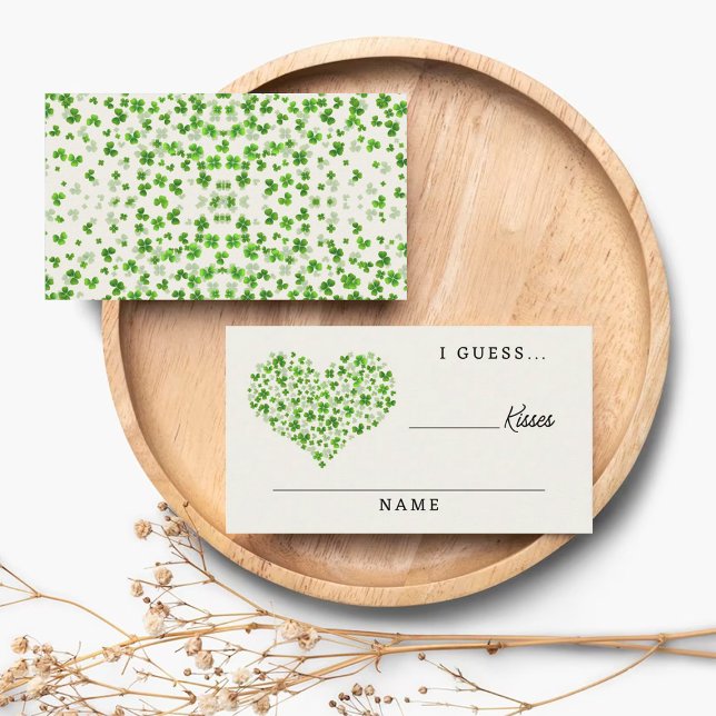 Lucky In Love St. Patrick's Day Bridal Shower Game Enclosure Card (Creator Uploaded)