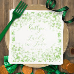 Lucky In Love St. Patrick's Day Bridal Shower Napkin<br><div class="desc">Celebrate in style with these elegant and very trendy bridal shower napkins. This design is easy to personalize with your special event wording and your guests will be thrilled when they see these fabulous napkins. Matching items can be found in the collection.</div>