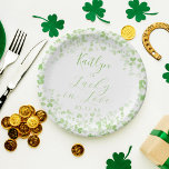 Lucky In Love St. Patrick's Day Bridal Shower Paper Plate<br><div class="desc">Celebrate in style with these modern and very trendy bridal shower or birthday party paper plates. This design is easy to personalize with your special event wording and your guests will be thrilled when they see these fabulous plates. Matching items can be found in the collection.</div>