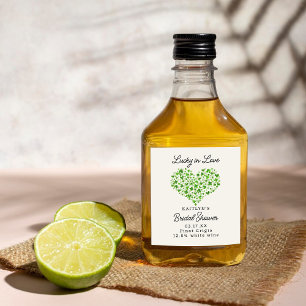 Lucky In Love St. Patrick's Day Bridal Shower Wine Label