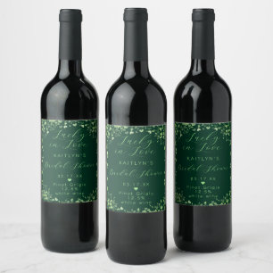 Lucky In Love St. Patrick's Day Bridal Shower Wine Label