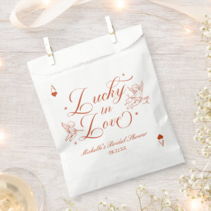 Lucky In Love Vintage Cupid Bridal Shower Favour Bag
