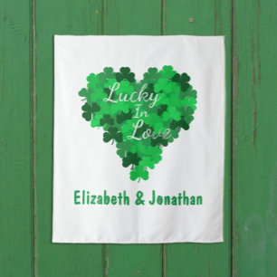 Lucky In Love Wedding Tapestry