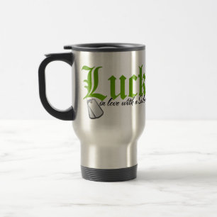 Lucky in love with a Sailor Travel Mug