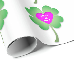 Lucky in Love wrapping paper