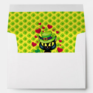 Lucky Irish Cat! Envelope