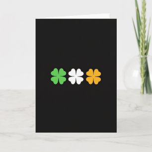 Lucky Irish Clover Card