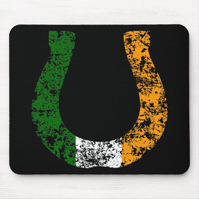 lucky irish horseshoe mouse pad (Front)