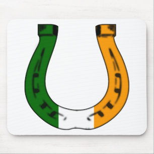 lucky irish horseshoe mouse pad