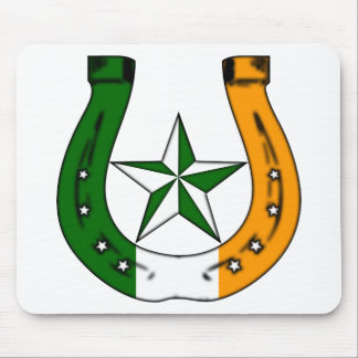 lucky irish horseshoe mouse pad