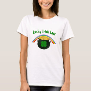 Lucky Irish Lass  St Patrick's Day T-Shirt