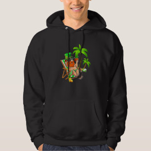 Lucky Irish Leprechaun Hawaiian Surfing St Patrick Hoodie