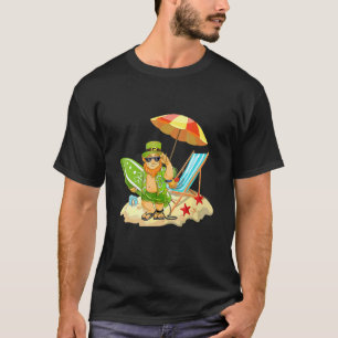 Lucky Irish Leprechaun Hawaiian Surfing St Patrick T-Shirt