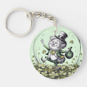 Lucky Irish Leprechaun Keychain