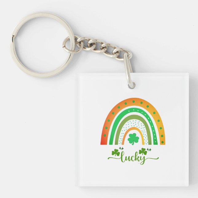 Lucky Irish Rainbow Keychain (Front)