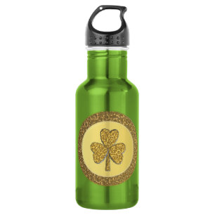 Lucky Irish Shamrock Gold Coin 532 Ml Water Bottle