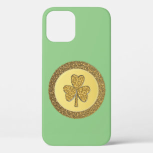 Lucky Irish Shamrock Gold Coin iPhone 12 Case