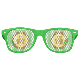 Lucky Irish Shamrock Gold Coin Retro Sunglasses