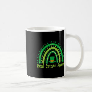 Lucky Irish Shamrock Rainbow Paddy's Day Real Esta Coffee Mug