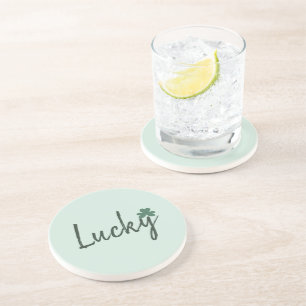 Lucky Irish Shamrock St Patricks Day Coaster